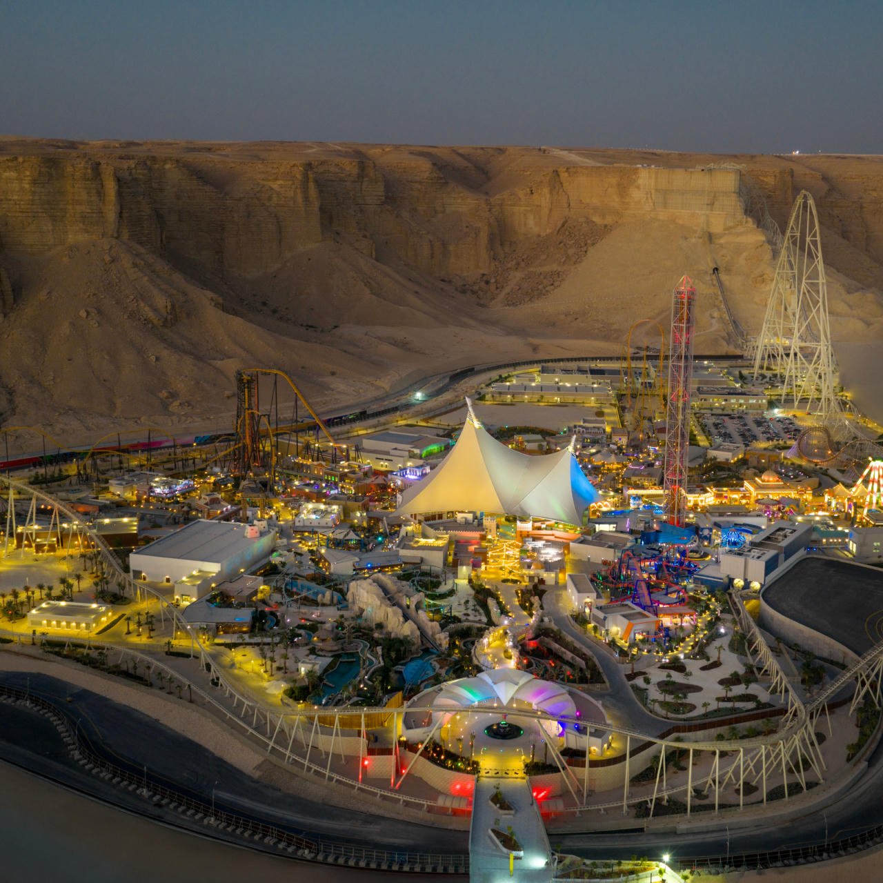 Six Flags Qiddiya City theme park Saudi Arabia